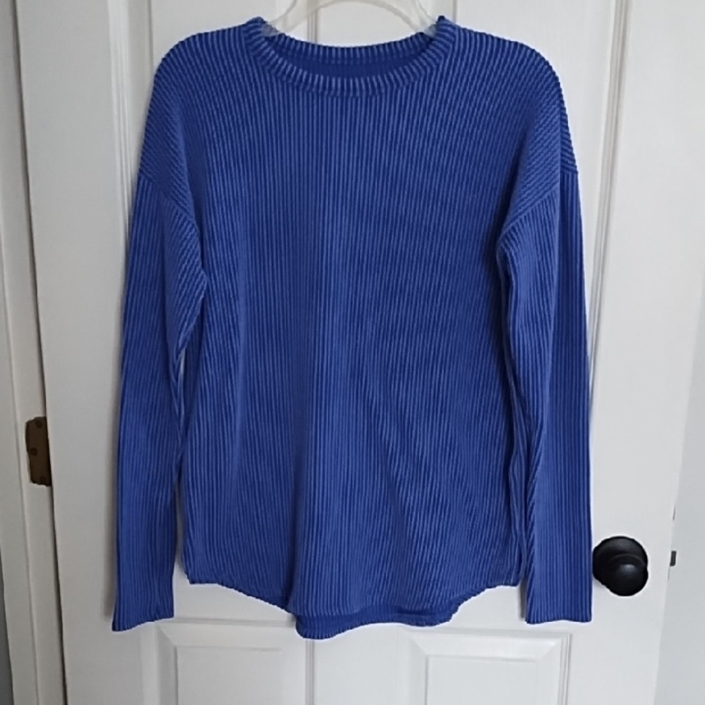 Maurices Blue Ribbed Knit Top